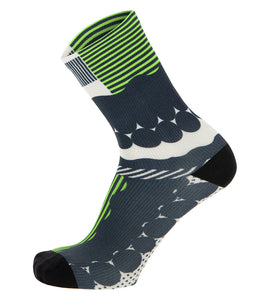 Santini Optic Socks-Fluo Green