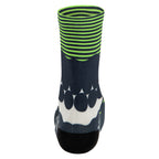 Santini Optic socks, Fluo Green, view 2.