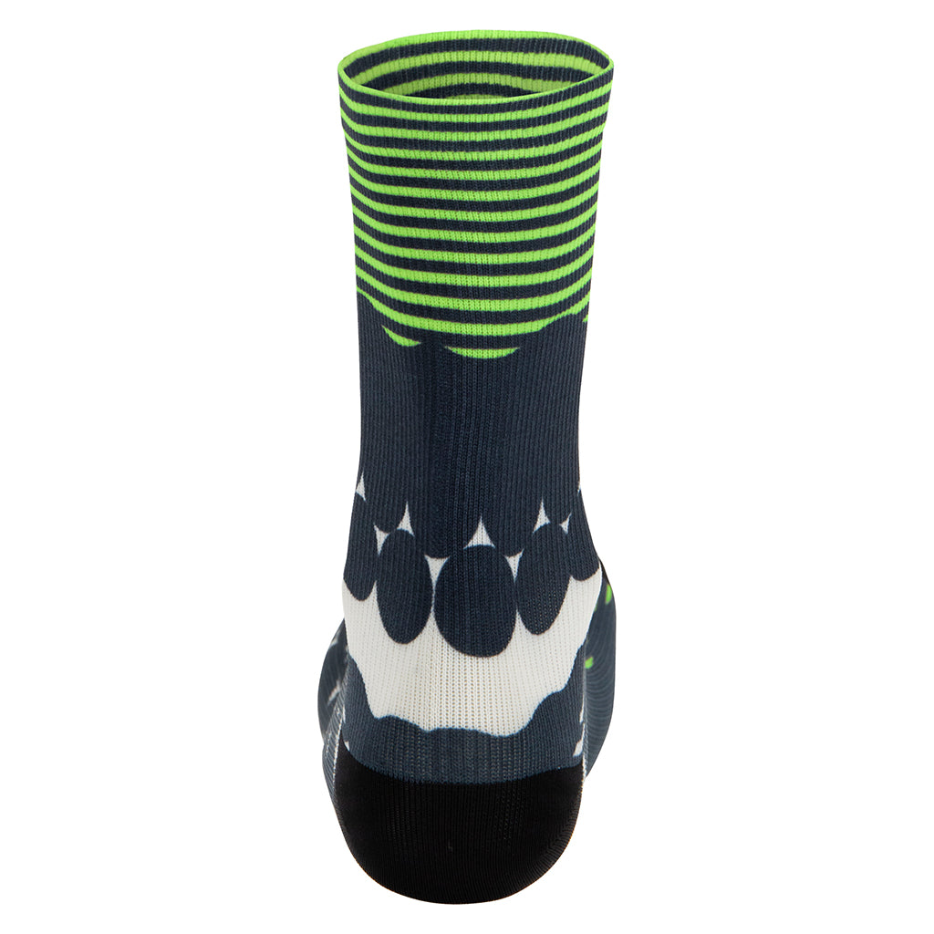 Santini Optic socks, Fluo Green, view 2.