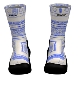 Santini Tour De France Arrivee Arc De Triomphe Socks-Print