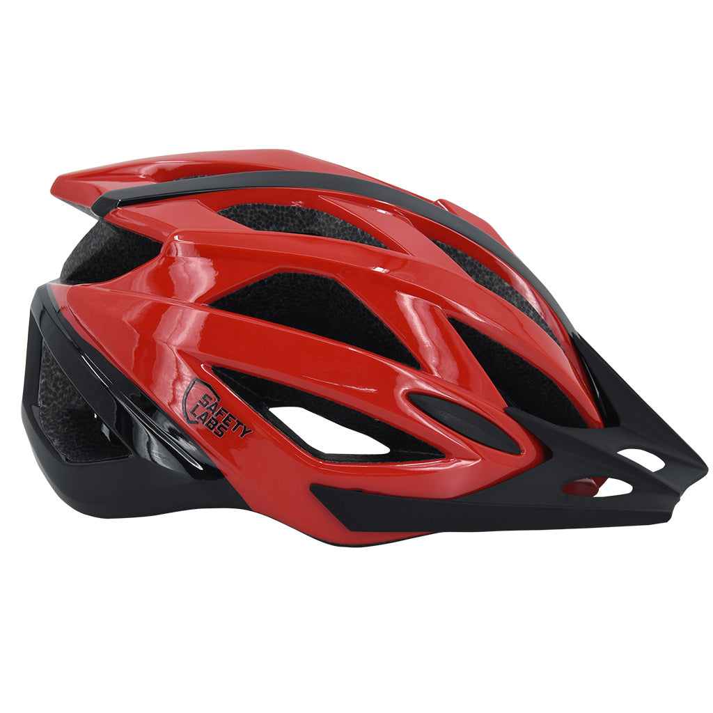 Entry level cycling helmet Safety Labs Juno red black