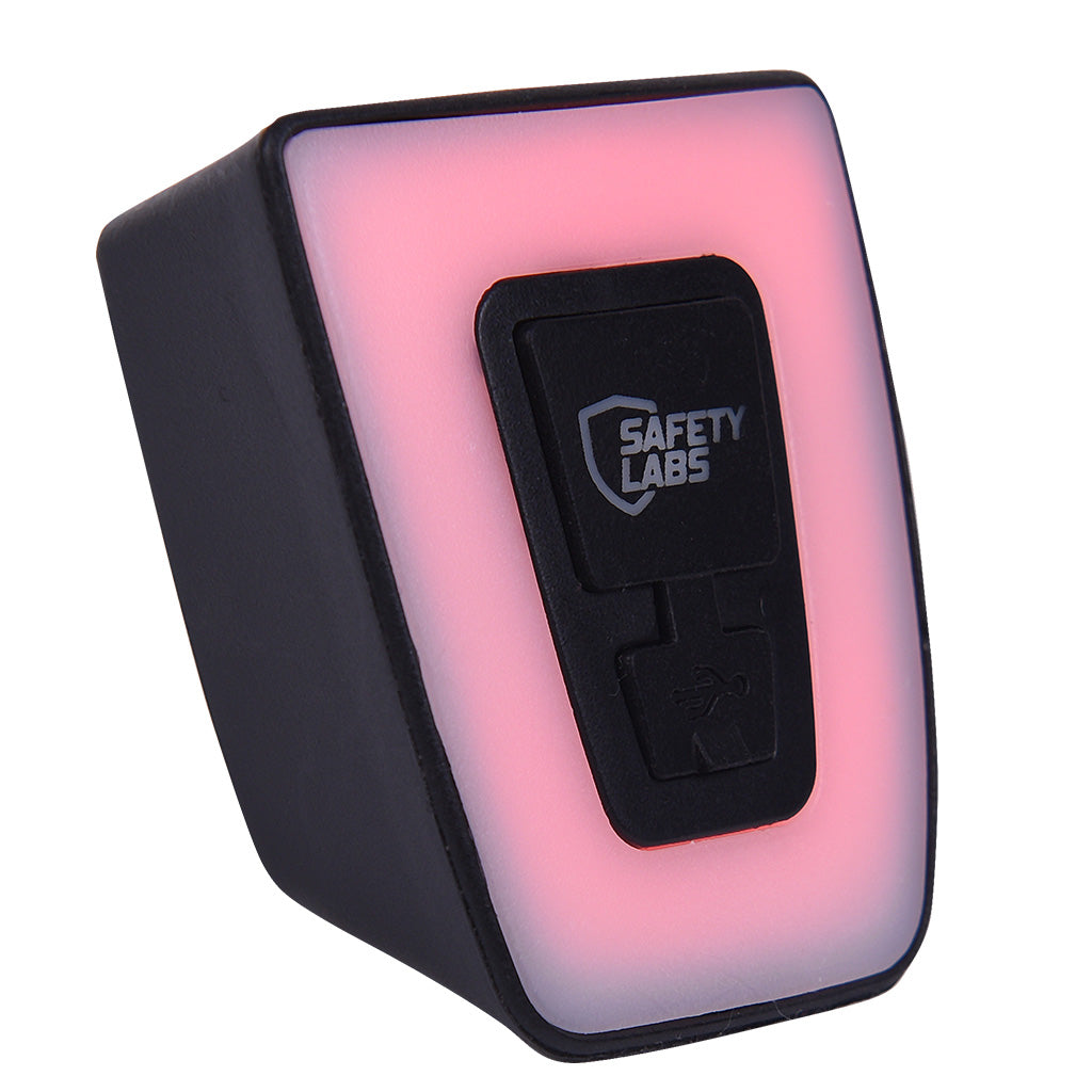 Cycling helmet LED safety light rear view