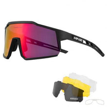 Kapvoe KE9022 multi-lens sports sunglasses with TR90 frame and UV400 protection