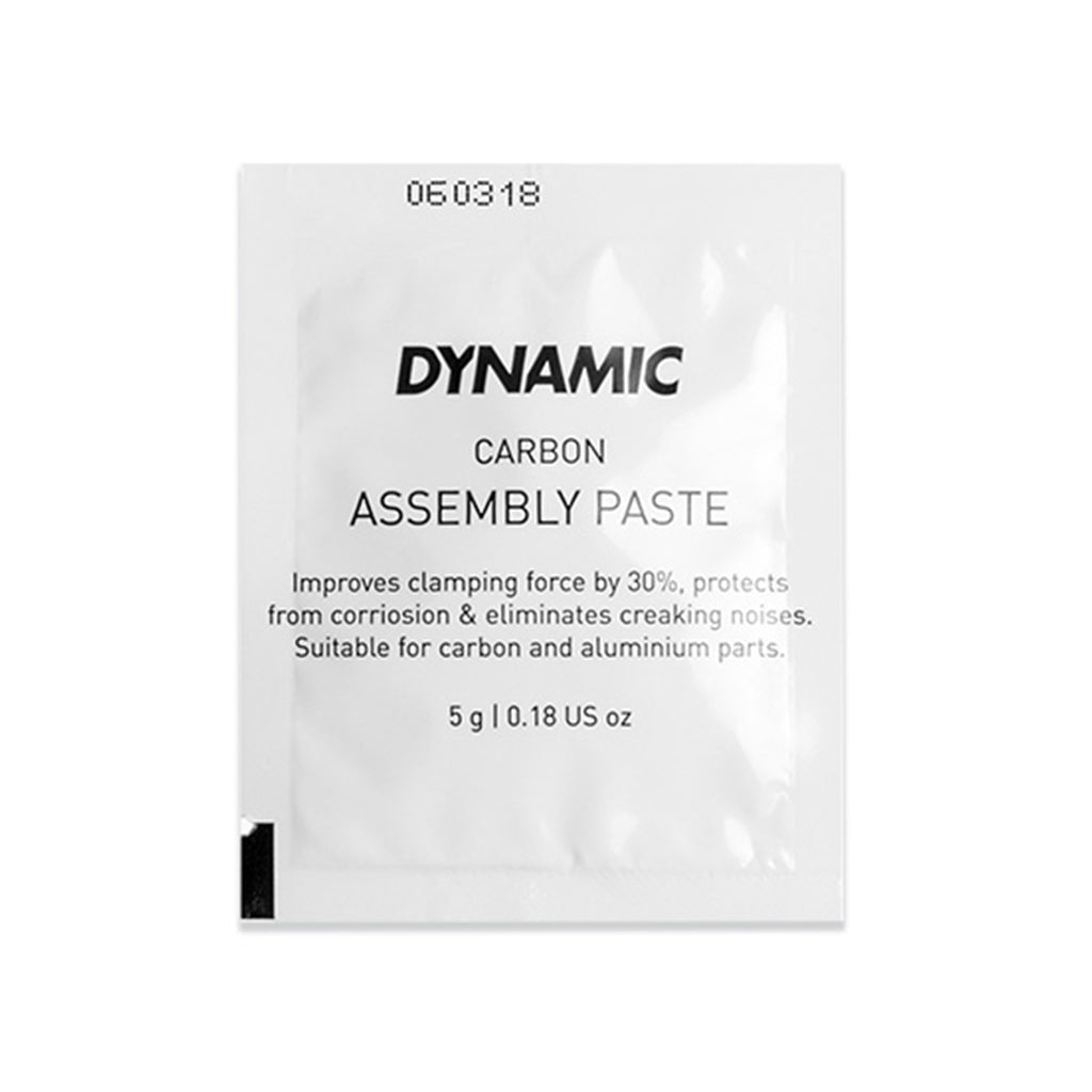 Dynamic Carbon Assembly Paste 5gm sachet, essential for secure and safe installation of carbon bicycle components.