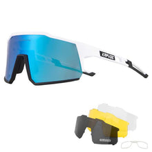 Kapvoe KE9022 multi-lens sports sunglasses with TR90 frame and UV400 protection