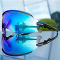 Kapvoe X2 sports sunglasses with high-definition lenses for clear night riding and UV400 anti-glare eye protection.