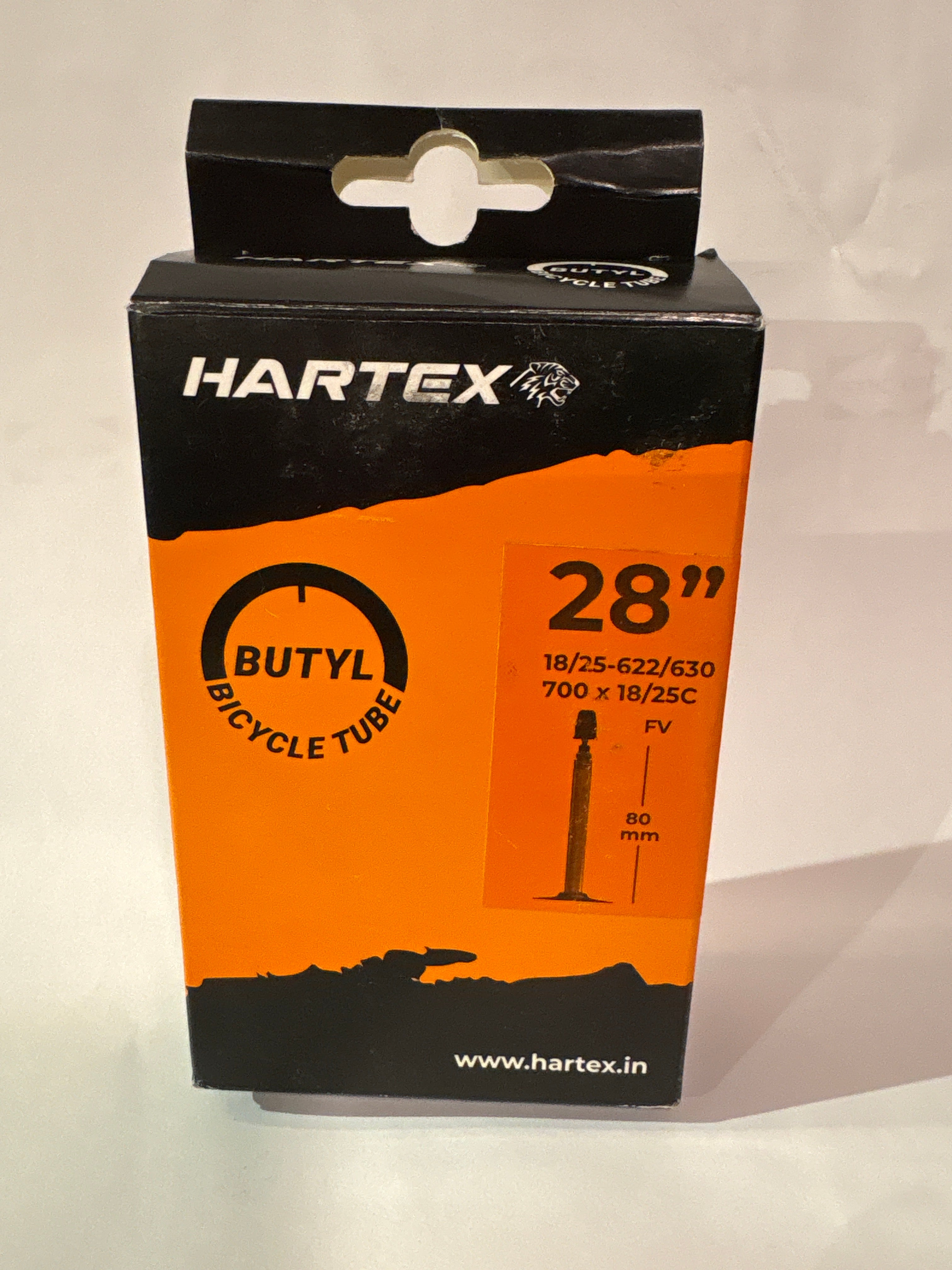 Road bike inner tube 700x18–25c with 80mm Presta valve