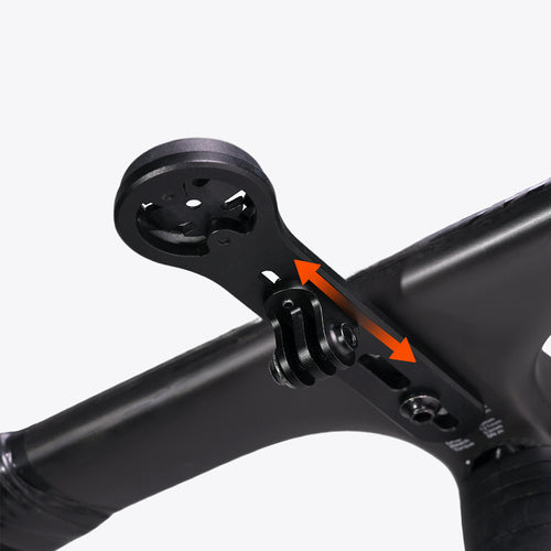 Magene aluminium bike computer mount installed on handlebar