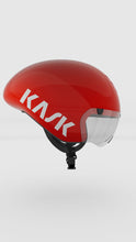 kask helmet bambino PRO( red )with clear visor