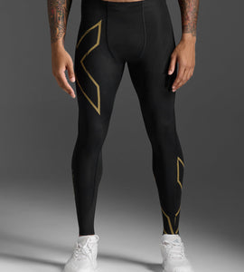 2XU Light Speed Compression Tights (Black/Gold Reflective)