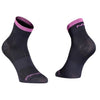 Northwave Origin Mid Socks-Black/Fuchsia