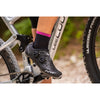 Northwave Origin Mid Socks-Black/Fuchsia