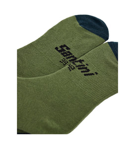 Santini Riga Socks-Military Green