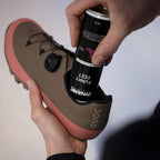 Close-up of Dynamic Funky Feet Shoe Spray 150ml, emphasizing its advanced formula for neutralizing shoe odor.