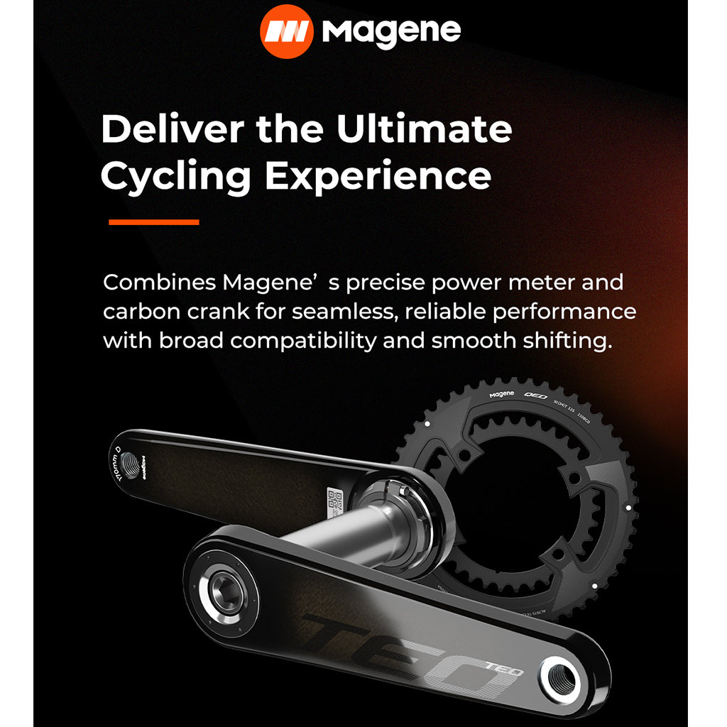 Magene TEO carbon crank arms 325g lightweight race crankset