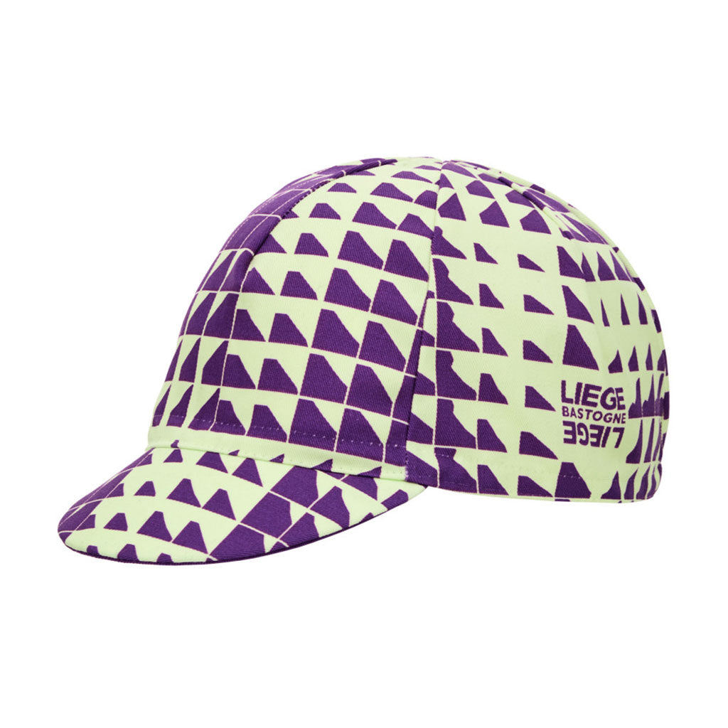 Santini Liege Bastogne Liege cycling cap, top view.