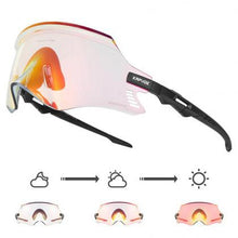 Kapvoe X2 sports sunglasses with high-definition lenses for clear night riding and UV400 anti-glare eye protection.