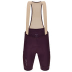 Santini Cargo Bibshorts, Burgundy, front view.