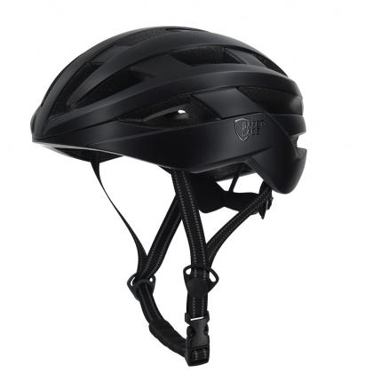 Lightweight black road helmet for endurance riding