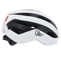 Lightweight white road helmet for endurance riding