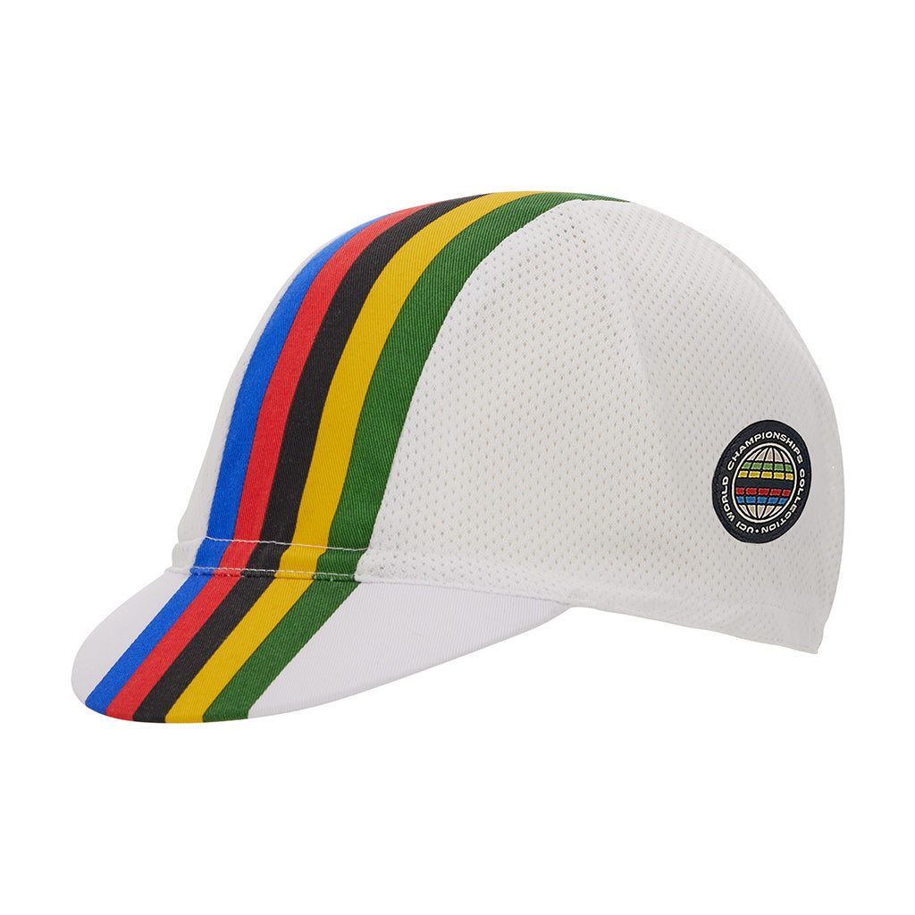 Santini UCI Official World Champion cycling cap, White, view 1.