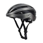 Lightweight dark grey road helmet for endurance riding