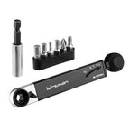 Birzman Pocket Torque Wrench, a multi-tool with interchangeable bit inserts for tightening bike components.

