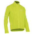 Northwave Vortex 2 Rain Jacket in Yellow Fluo with reflective chest and sleeve prints