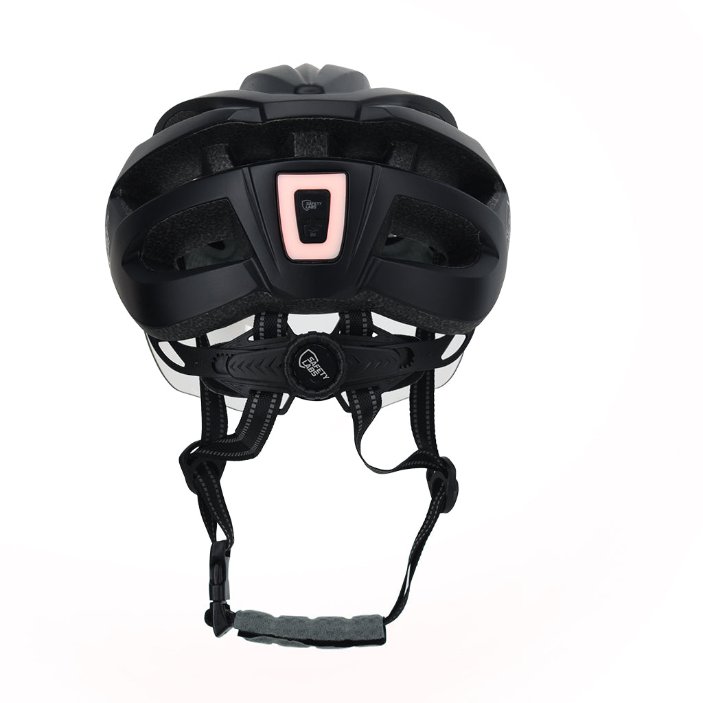Cycling helmet with LED safety light for commuters