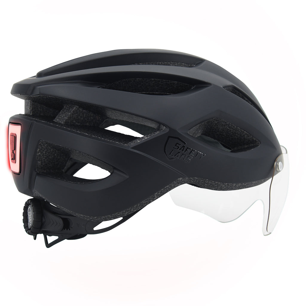 Safety Labs Expedo helmet front view matte black finish