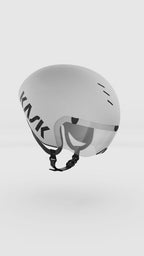 kask helmet bambino PRO( White )with clear visor 