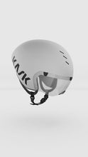 kask helmet bambino PRO( White )with clear visor 