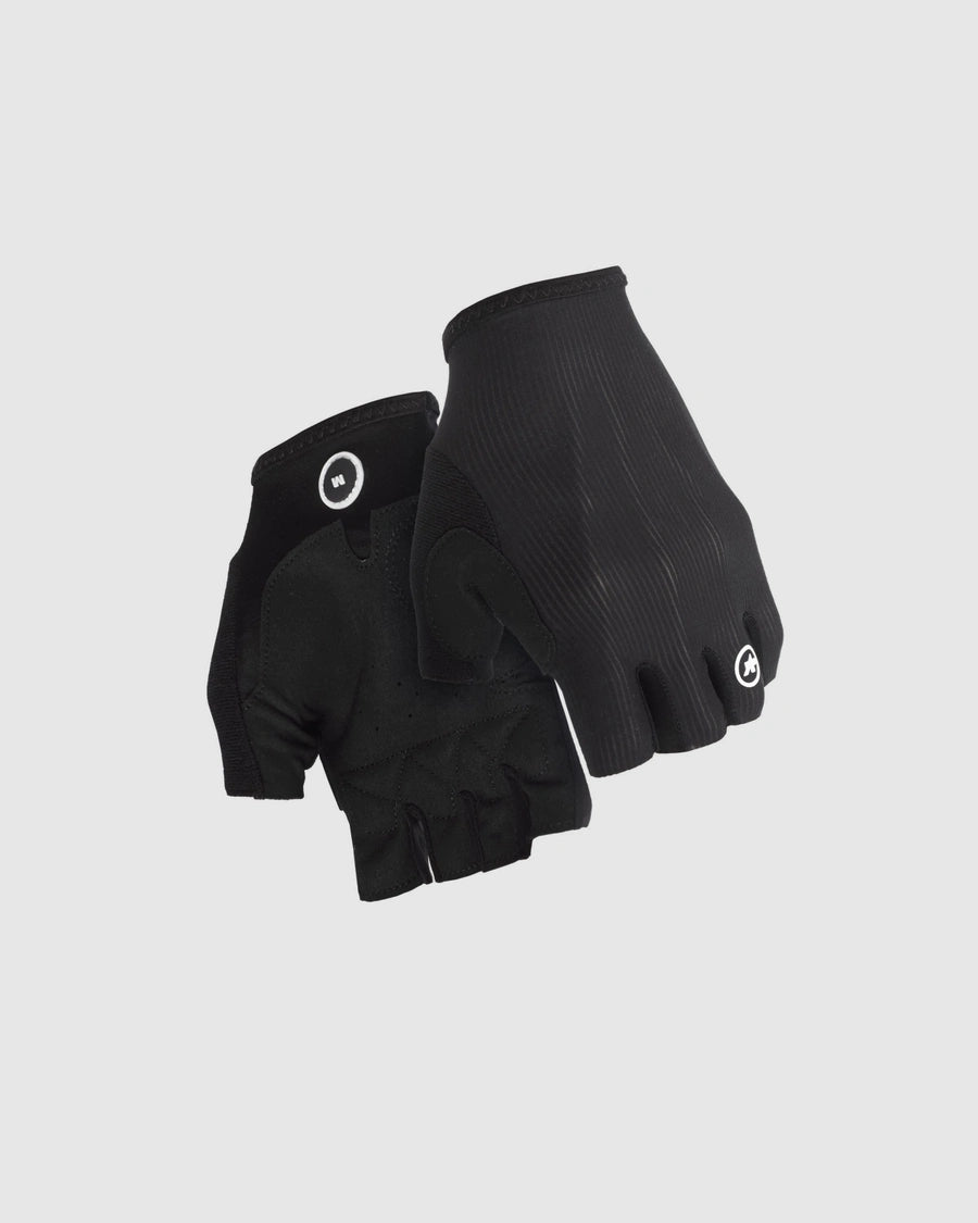 ASSOS RS Short Finger Gloves black lightweight cycling gloves