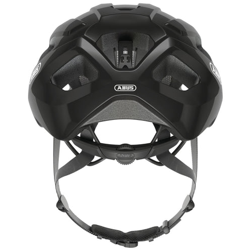 Abus Macator road bike helmet side view matt black
