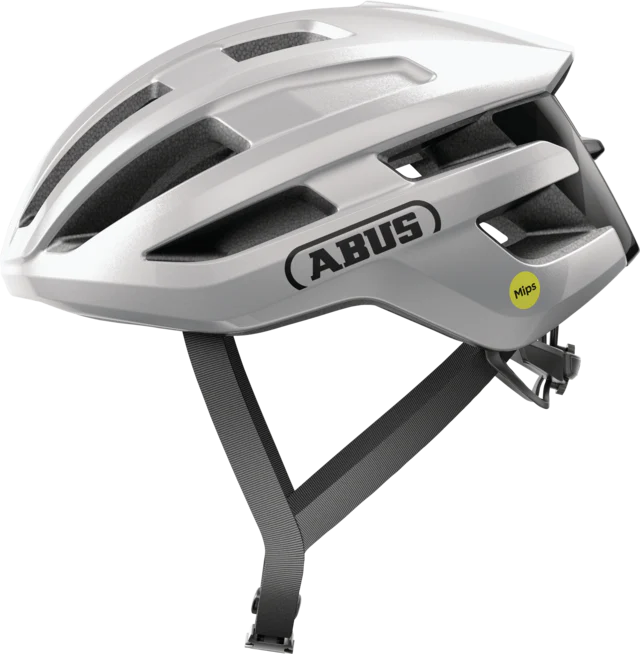 Abus Powerdome MIPS road cycling helmet Gleam Silver
