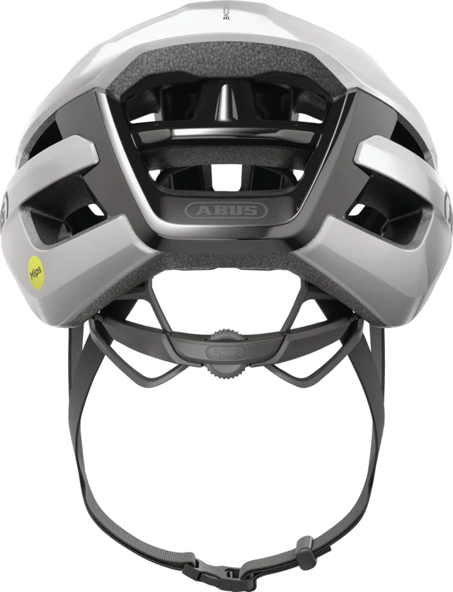 Abus Powerdome half shell cycling helmet silver