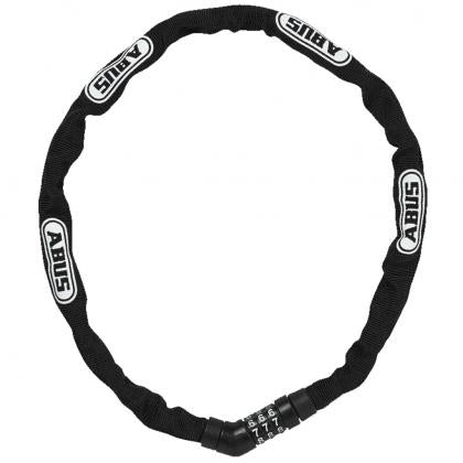 Abus 4mm square chain bike lock with textile sleeve
