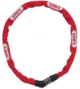 Abus Steel-O-Chain 4804C/75 Chain Lock-Red