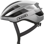 Abus Wingback Gleam Silver side profile with deep ventilation channels