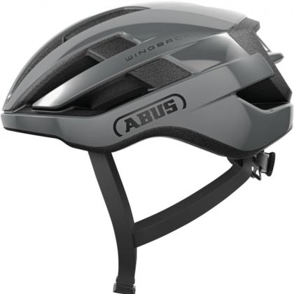Abus Wingback Helmet Race Grey front view road cycling helmet