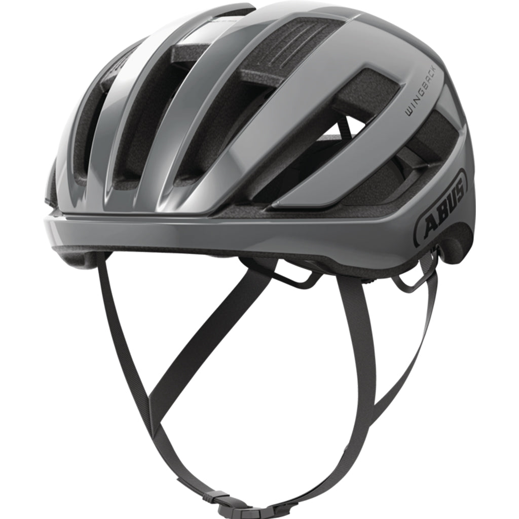 Abus Wingback in-mould PC EPS cycling helmet in Race Grey