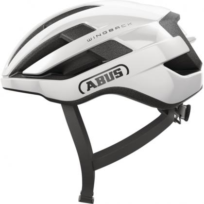 Abus Wingback Shiny White side profile with ventilation channels