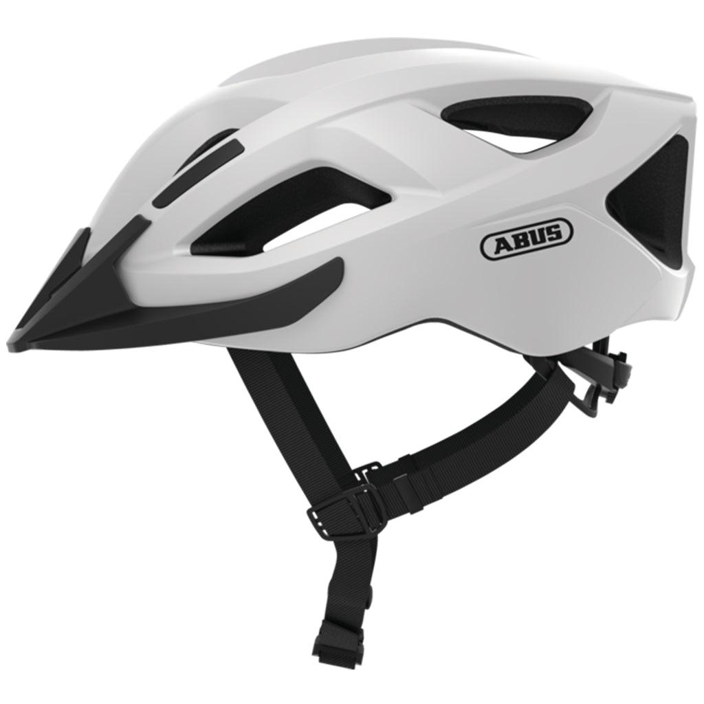 Abus Aduro 2.1 Polar White comfortable bike helmet

