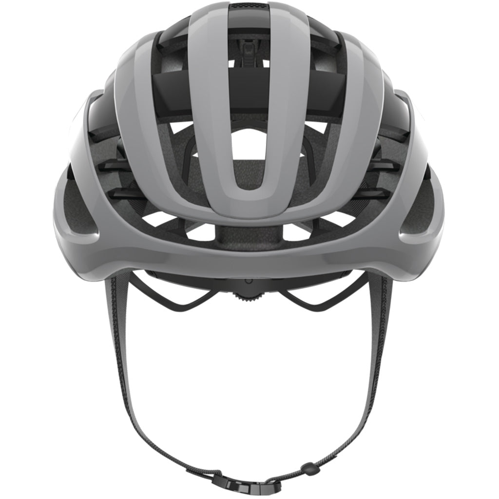 Lightweight Aerodynamic Bicycle Helmet in Race Grey by Abus