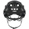 Shiny Black Abus Cycling Helmet with Aero Ventilation