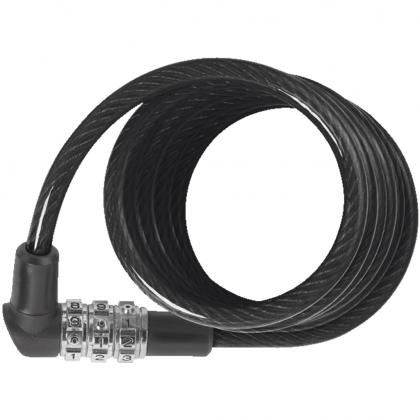 Abus 3506C/120 black coil cable bike lock close-up