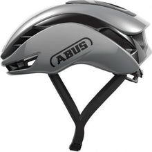 Side view of the Abus Gamechanger 2.0 Race Grey smart bicycle helmet for road cyclists.