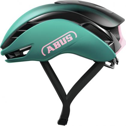 Abus Gamechanger 2.0 Helmet in Tropical Turquoise with matt finish designed for high-performance road cycling.