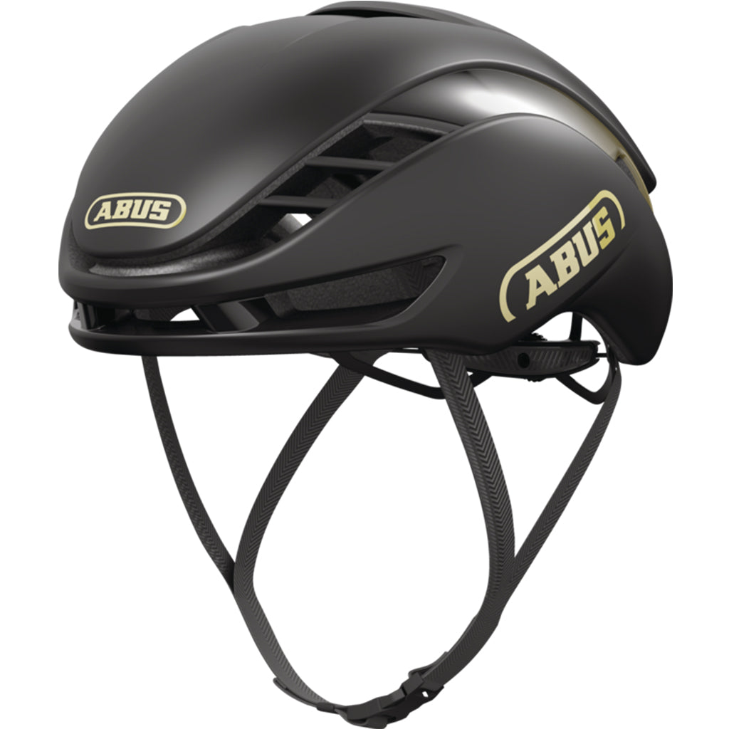 Abus Black Gold Gamechanger 2.0 helmet with AirBoost vents