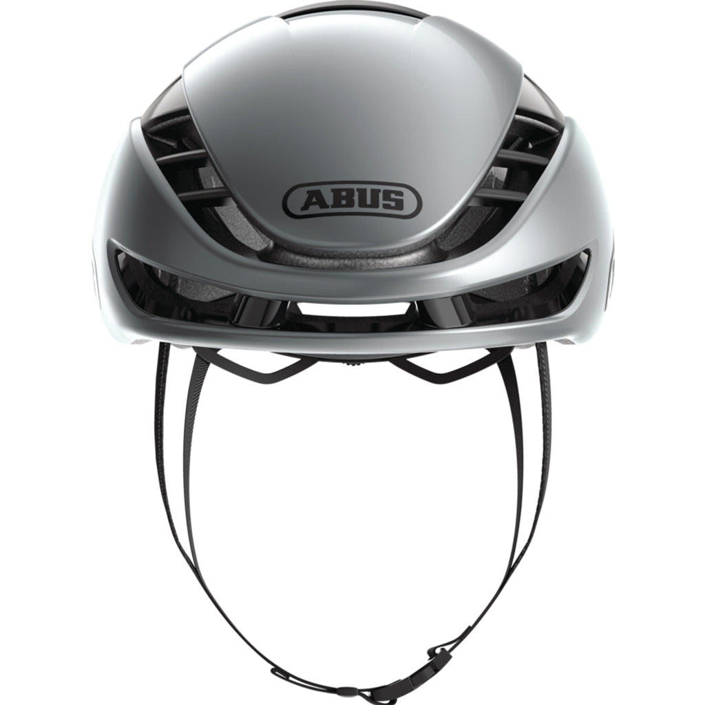 Abus Gamechanger 2.0 helmet in Race Grey designed for aerodynamic road cycling.